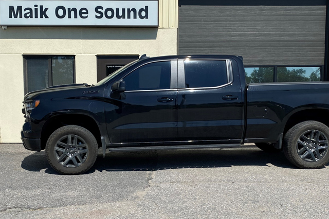 2025 GMC Sierra with professional window tint in North Bay